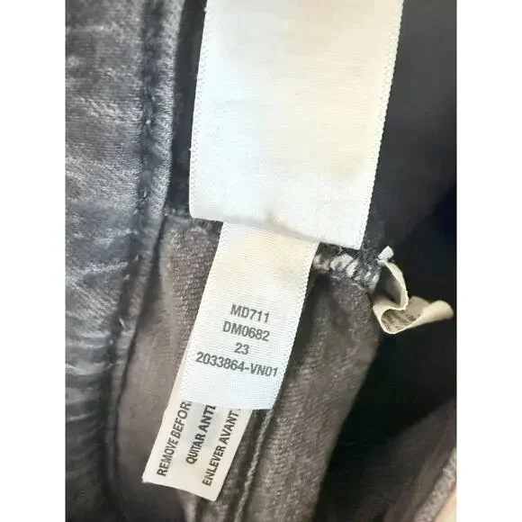 Madewell Jeans Womens 23 Gray The Perfect Vintage Straight Leg Hi Rise Dark Wash - Picture 11 of 13